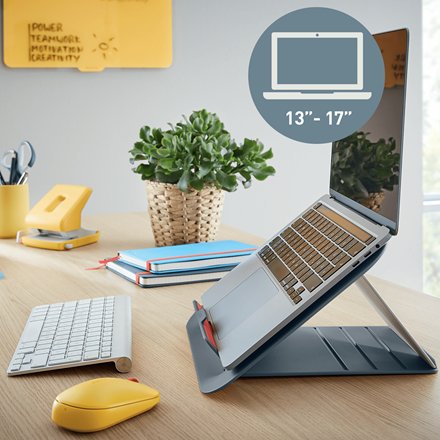Leitz Ergo Cosy Soporte Para Ordenador Portátil Gris 43,2 Cm (17")