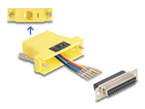 Delock 67101 D-Sub Hembra De 25 Pines A Rj12 Hembra, Kit De Montaje Amarillo
