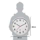 EAN 4009816038074 - TFA-Dostmann 60.3545.02 reloj de mesa o pared Reloj analógico Alrededor Aluminio, Blanco imagen 3