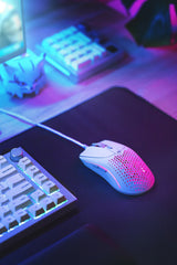 Raton  Glorious Model O 2 Usb Rgb Optical Gaming Mouse - Matte White [Glo-Ms-Ov2-Mw]