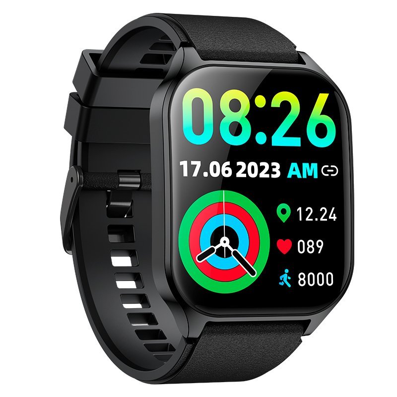 Cool Smartwatch Pantalla Amoled Curved Silicona Negro
