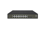 EAN 4015867229262 - LevelOne GES-2118 switch Gestionado L2 Gigabit Ethernet (10/100/1000) Negro imagen 1