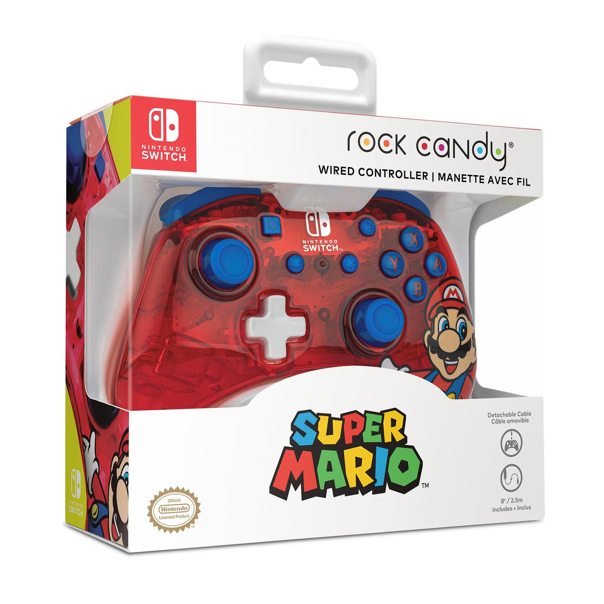 Controller Wired Rock Candy Mario