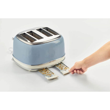 EAN 8003705114951 - Ariete 0156/05 6 4 rebanada(s) 1600 W Azul, Cromo, Blanco imagen 4