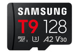 Card Samsung T9 Microsd Speicherkarte Mit Usb-Kartenleser 128gb Bis Zu 200 Mb S Lesen Und 130 Mb S Schreiben Mb-Mh128tb Ww