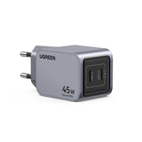 Ugreen Nexode Pro 45w Dual Usb-C Gan Fast Charger Eu Gray