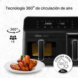Freidora De Aire  Ufesa Storm Doble 2700w 9l Negro