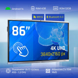 EAN 8435364318829 - iggual Orchid 86" Webcam Panel plano interactivo 2,18 m (86") LED Wifi 400 cd / m² 4K Ultra HD Negro Pant imagen 3