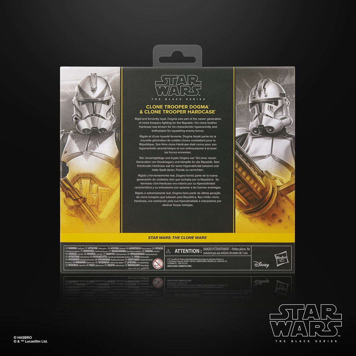 Blister 2 Figuras Clone Trooper Dogma & Clone Trooper Hardcase Star Wars 15cm