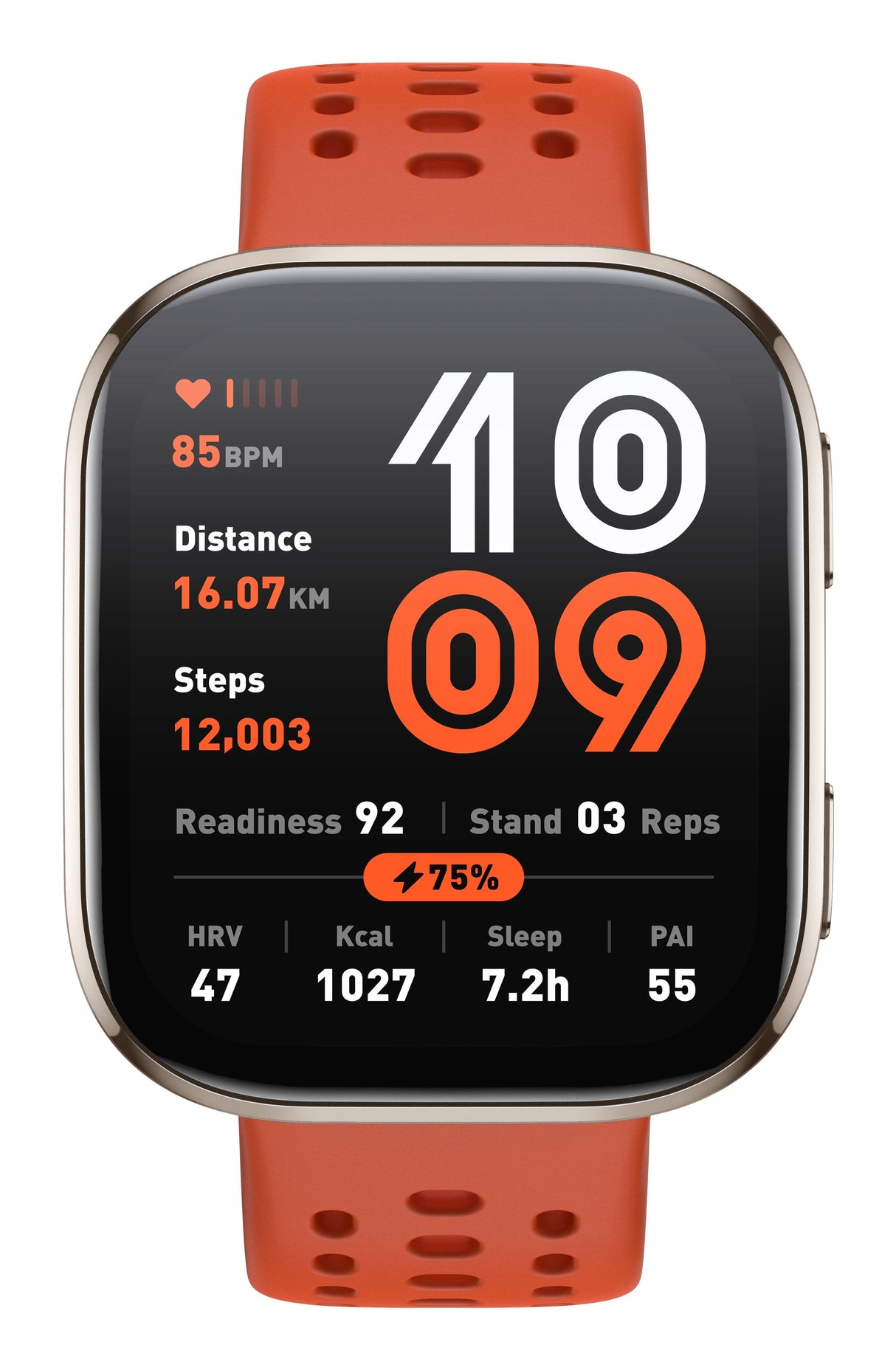 Amazfit Bip 6 Red 5 Cm (1.97") Amoled Digital 390 X 450 Pixeles Pantalla Táctil Plata Gps (Satélite)