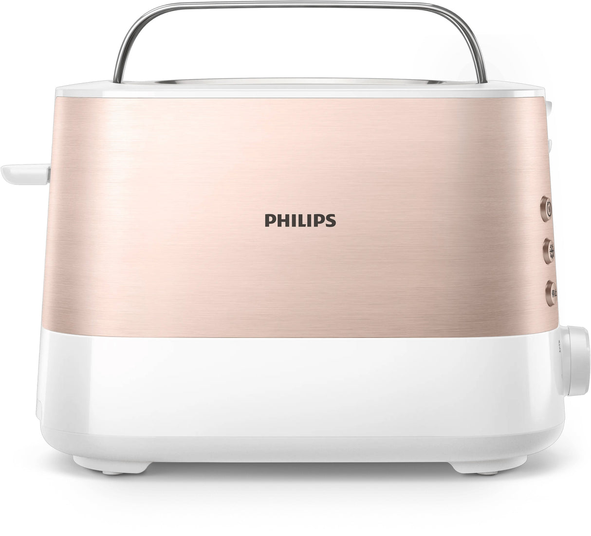 Philips Viva Collection Hd2638/11 Tostadora 7 2 Rebanada(S) 950 W Oro Rosa, Blanco