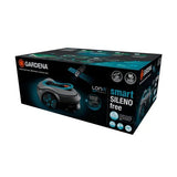 Gardena Robot Cortacésped Smart Sileno Free 800m² Set Gris/Turquesa, Batería Li-Ion, Con Gateway Inteligente, Tecnología Lona 19922-20