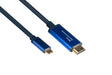 EAN 4014619554645 - Alcasa 4520-CSF010B adaptador de cable de vídeo 1 m USB Tipo C HDMI tipo A (Estándar) Azul imagen 1