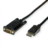 Value Cable Displayport-Vga, Dp St - Vga St, Schwarz, 5 M