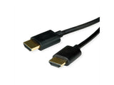 Roline Hdmi High Speed Cable Mit Ethernet Slim St-St Schwarz 2m