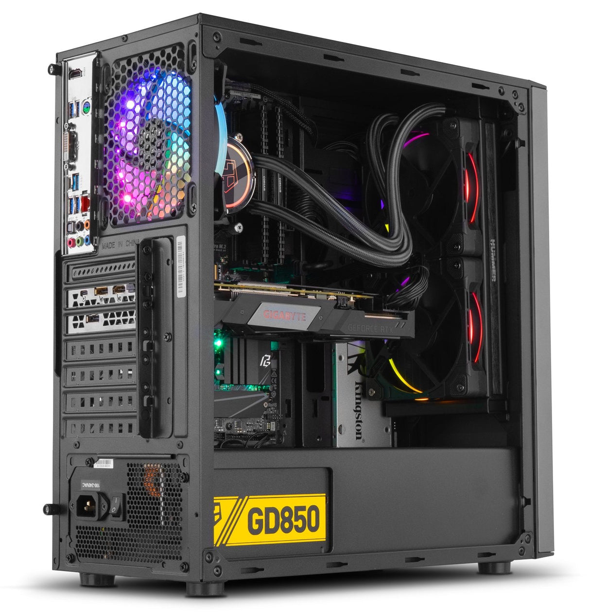 Caja Pc Nox Atx Hummer Infinity Omega 1xusb3.0 2xusb2.0 Negro Rgb