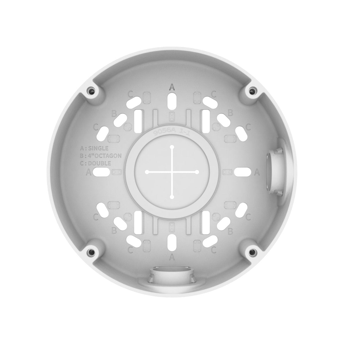 Back Box, Almunum, White,  Weight 390g