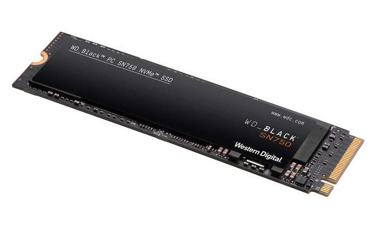 Disco Ssd Western Digital M.2 1tb Black Sn750 / Sin Disipador Térmico / Negro / Wds100t3x0c Western Digital Sn750, 1000 Gb, M.2, 3470 Mb/S