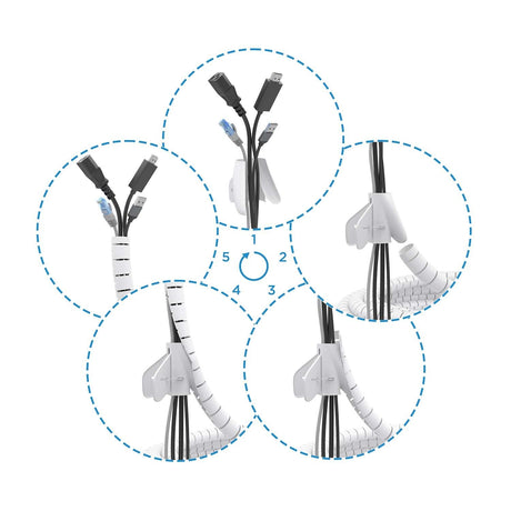 EAN 8435739902615 - AISENS A151-0917 organizador de cables Universal Pasacables Blanco 1 pieza(s) imagen 2