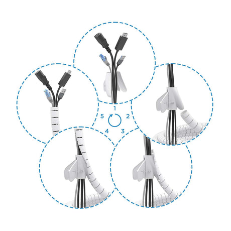 EAN 8435739902615 - AISENS A151-0917 organizador de cables Universal Pasacables Blanco 1 pieza(s) imagen 2