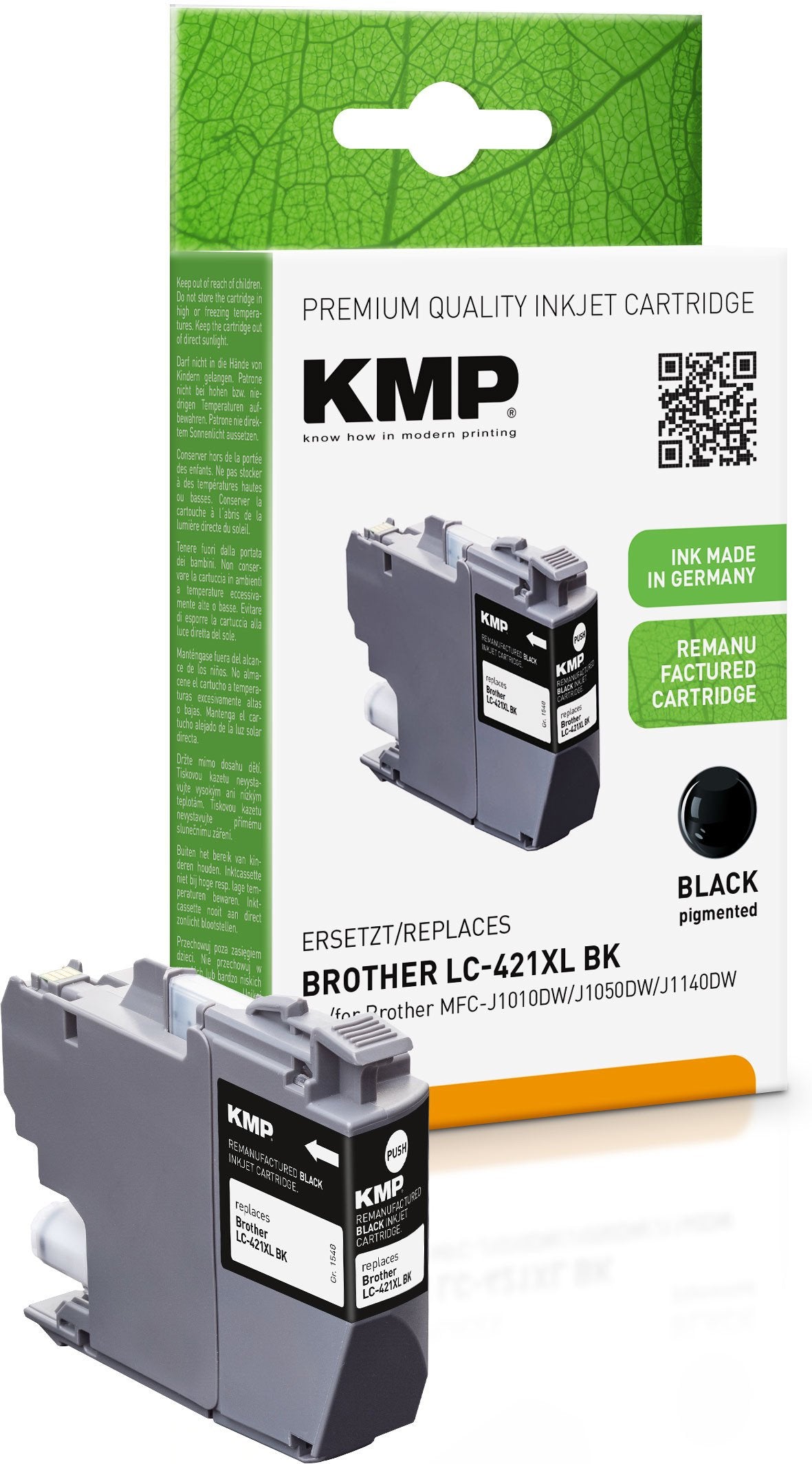 EAN 4011324001549 - KMP 1548,4001 cartucho de tinta 1 pieza(s) Original Negro imagen 1