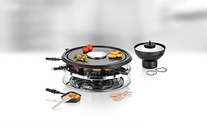 EAN 4011689487262 - Unold 48726 parrilla de interior 8 personas(s) 1300 W Negro, Acero inoxidable imagen 12