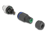 Delock 60534 M12 Conector Codificado A De 5 Pines Macho Para Montaje Con Conexión Por Tornillo