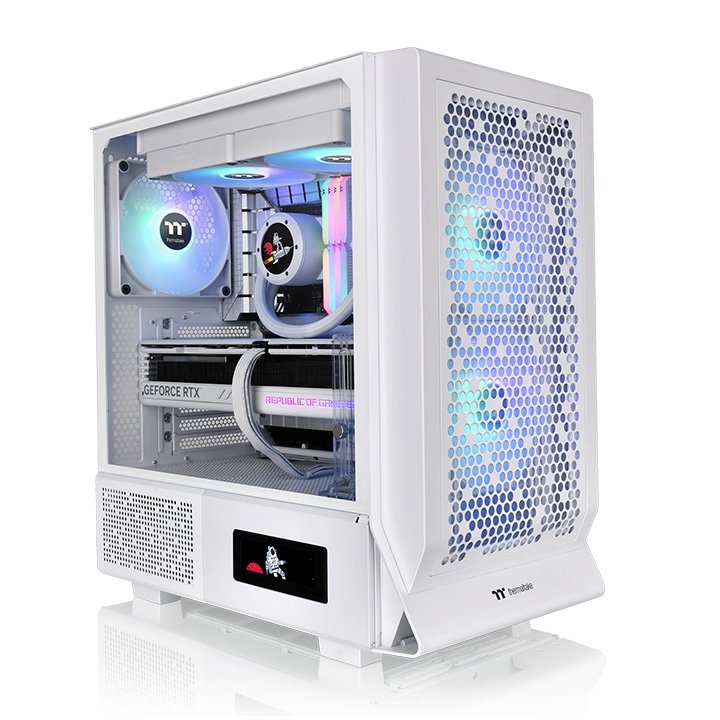 Caja Pc Thermaltake Ceres 330 Tg Argb Snow Blanco Ca-1y2-00m6wn-01