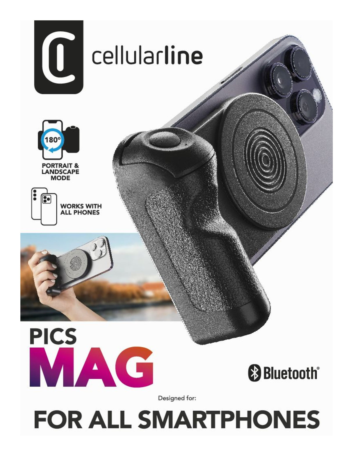 EAN 8018080469237 - Cellularline 8018080469237 palo para autofotos Smartphone Negro imagen 7