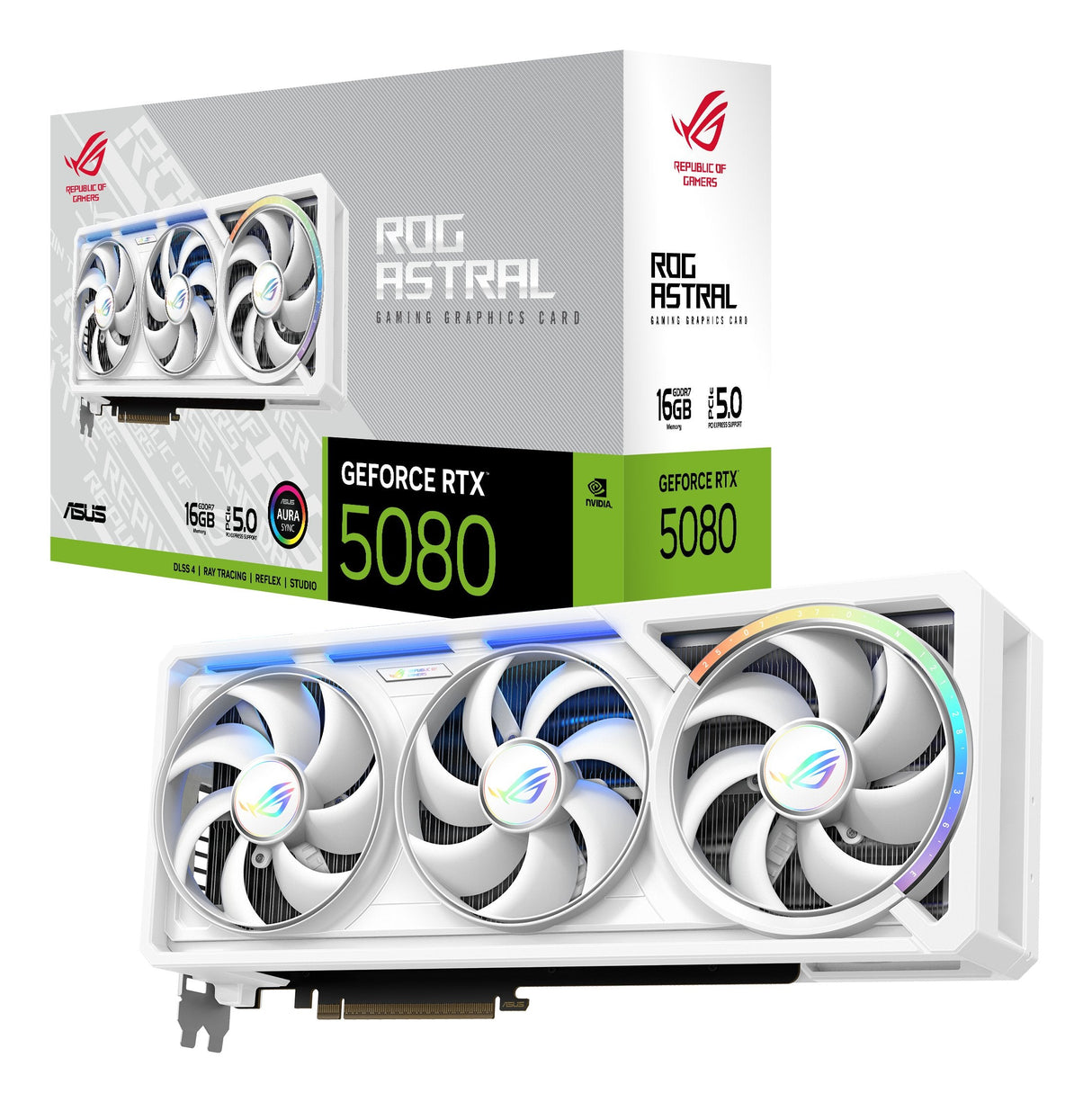 Tarjeta Grafica Vga Asus Geforce Rtx 5080 16gb Rog Astral Gaming White