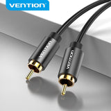 Cable Estéreo Vention Vab-R09-B100 Rca Macho Rca Macho 1m Negro
