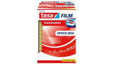 Tesa Tesafilm Transparente, 12 Rollos, 12 Mm, Estuche De Oficina, Cinta Adhesiva