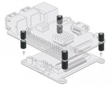 Abstandshalter M2.5, Sechskant, Innen, 10 Mm Schwarz 4 Stück
