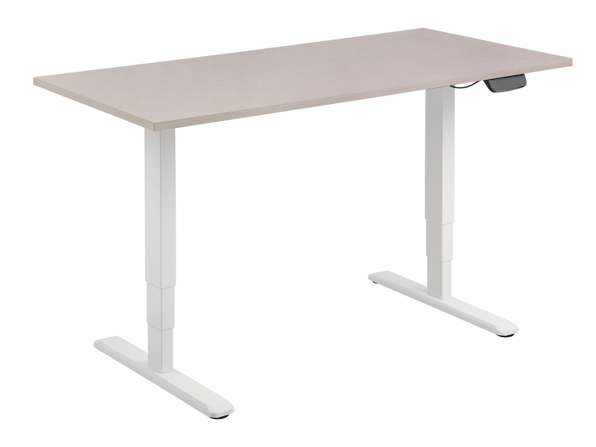 Mesa Electrica Ergonomica Altura Regulable Motor Dual  Sin Tablero Color Estructura Blanca Control Tactil Altura Desde 620mm-1280mm