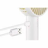 86620 Handventilator Breezy Ii Blanco 4w 5 Geschwindigkeitsstufen Ø10cm