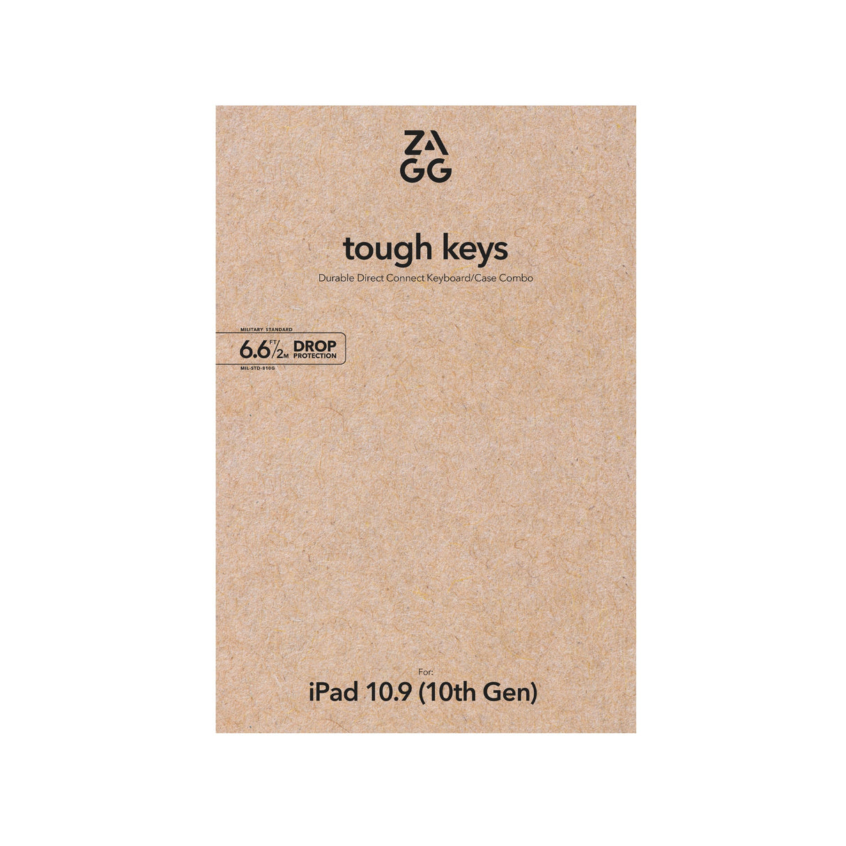 Zagg Tough Keys Bluetooth-Keyboard Para Ipad 10.9" (10. Gen/A16) Negro