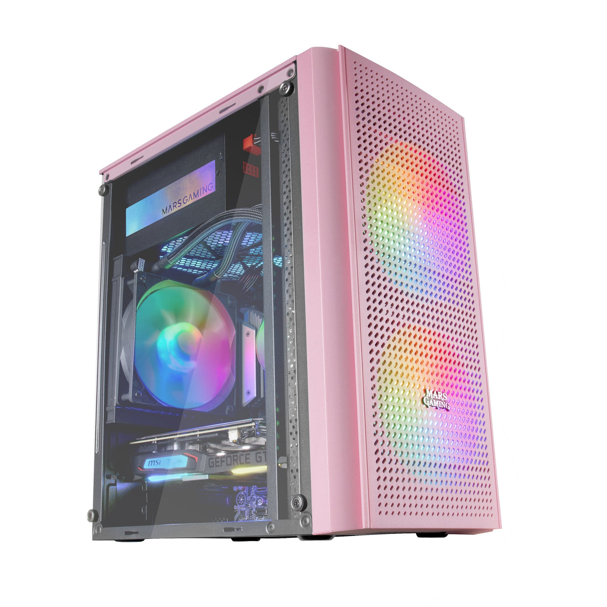 Caja Pc Marsgaming Mc300  Rosa