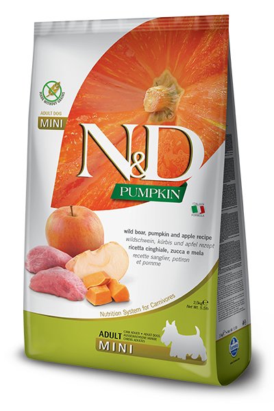 EAN 8010276033291 - Farmina Pet Food 8010276033291 comida seca para perros 2,5 kg Adulto Manzana, Jabalí, Calabaza imagen 1