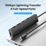 Hub Usb Tipo-C 3.2 Vention Ckdbb 2xusb 2xusb Tipo-C 1xusb Tipo-C Pd
