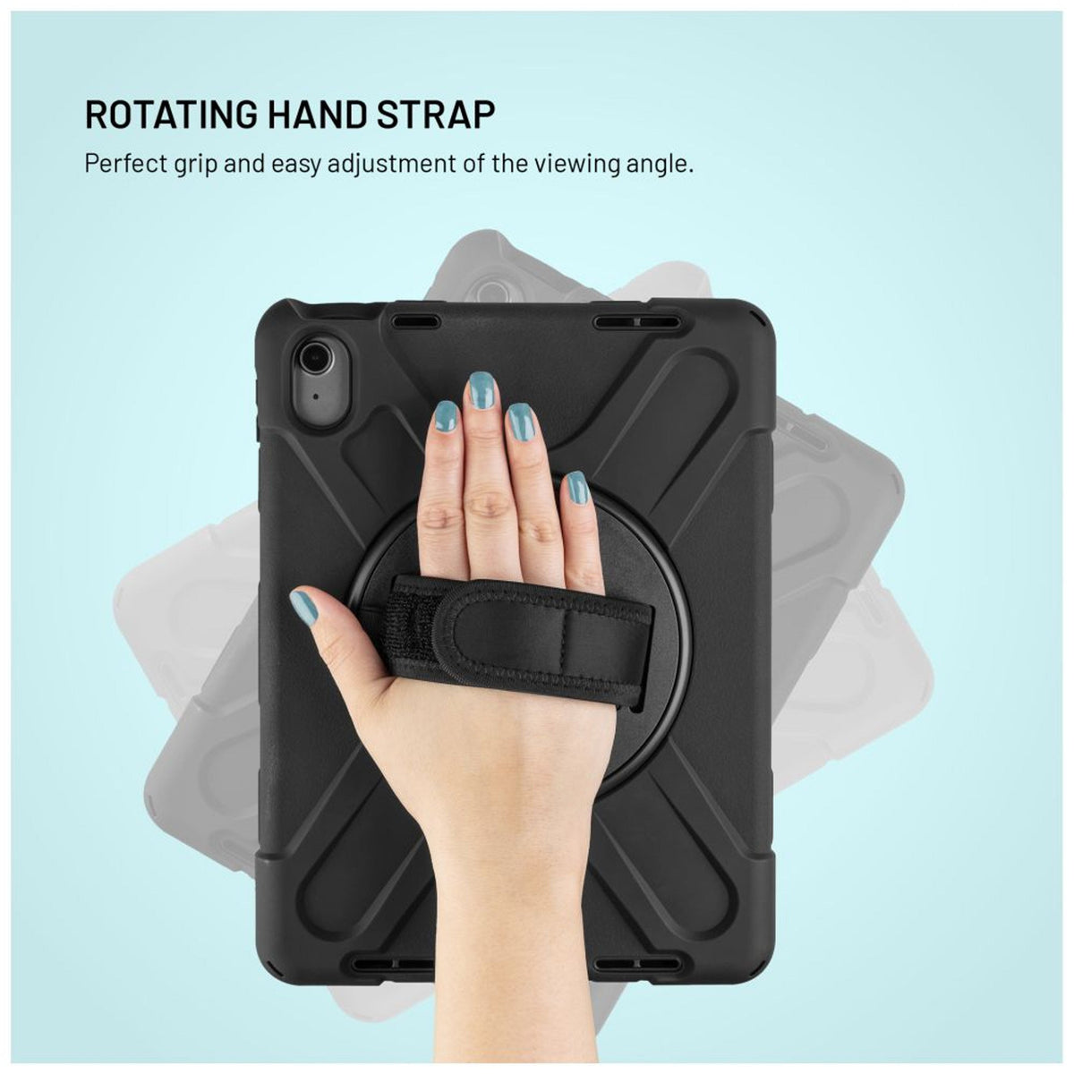 Fixed Rugged Tab Case For Apple Ipad 10,9" 11", Black