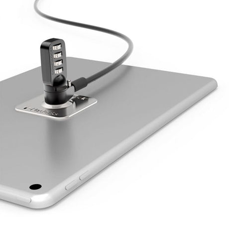 EAN 0854249006060 - Compulocks Universal Tablet Cable Lock - 3M Plate - Silver Combination Lock cable antirrobo imagen 3