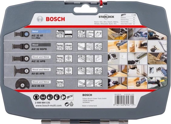 Bosch Starlock Best Of Cutting Set, 5 Piezas, Juego De Hojas De Sierra 2608664131
