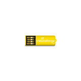 Mediarange Usb Nanomick 16gb M. Klammerfunktion Amarillo
