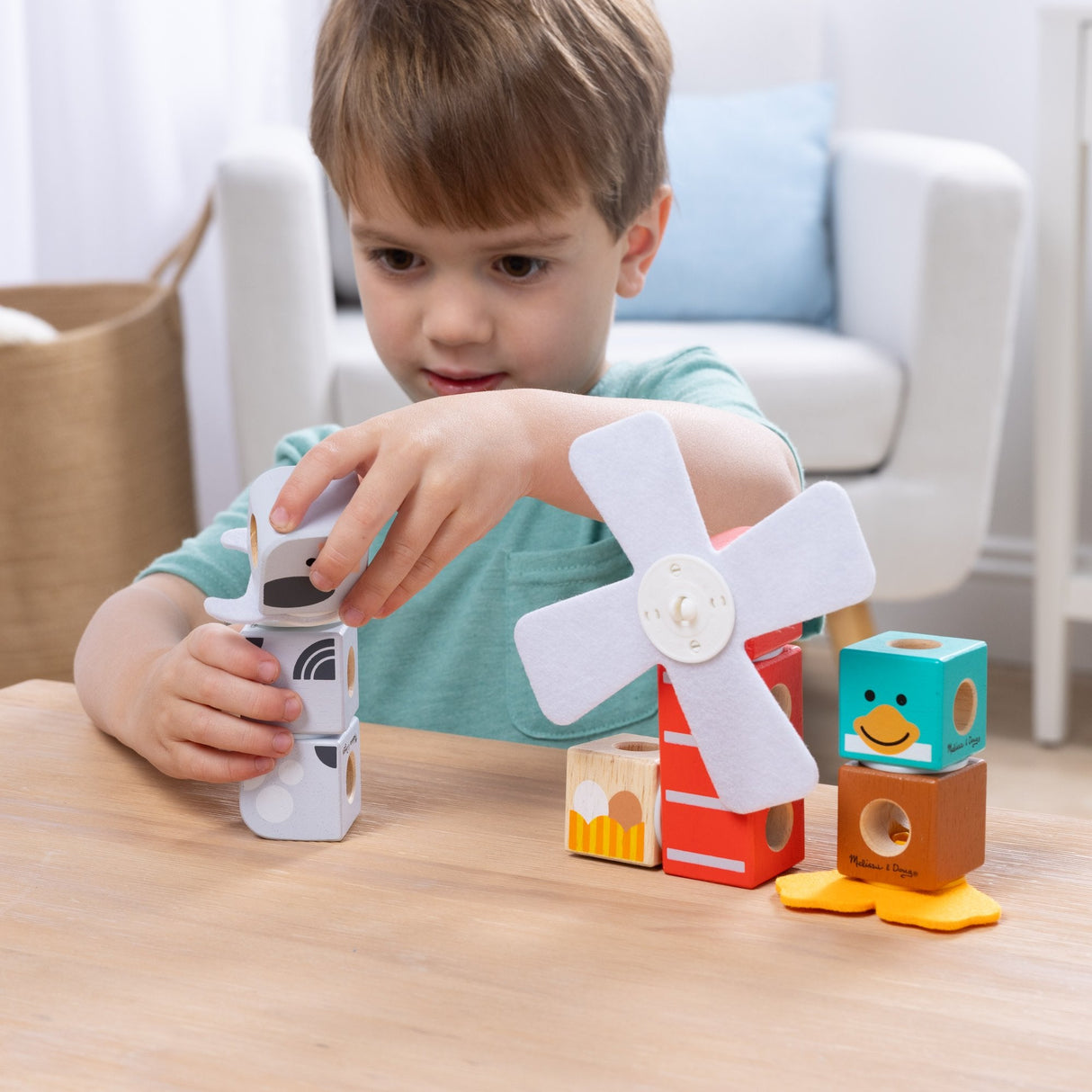 Spinmaster Melissa & Doug - Blockables Bauernhoffreunde Set 6074896