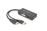 EAN 4016032433866 - Digitus AK-330403-002-S adaptador de cable de vídeo 0,2 m HDMI tipo A (Estándar) DVI-D Negro imagen 1