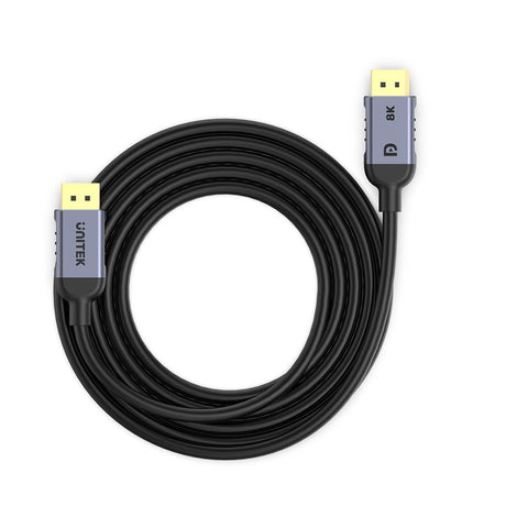 EAN 4894160054012 - UNITEK C1628GY01-5M cable DisplayPort Negro, Gris imagen 3