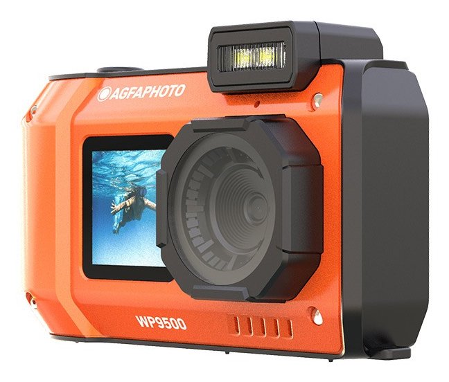 Cámara Digital Deportiva Agfaphoto Realishot Wp9500 24mp Naranja