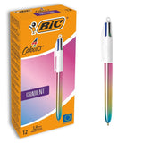 Bic Bolígrafo 4 Colores Gradient Caja 12 C/Surtidos