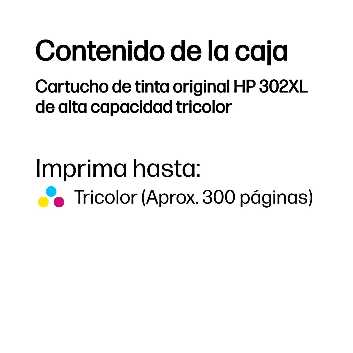 Hp Tinta F6u67ae / 302xl Xl C,M,Y