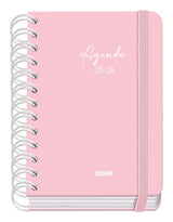 Dohe Agenda Escolar Serenity Wire´O A6 Espiral Doble Dp Tapa Dura Rosa 2025-2026
